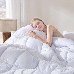 Comforters Queen Size, Duvet Insert, White All Season Duvet